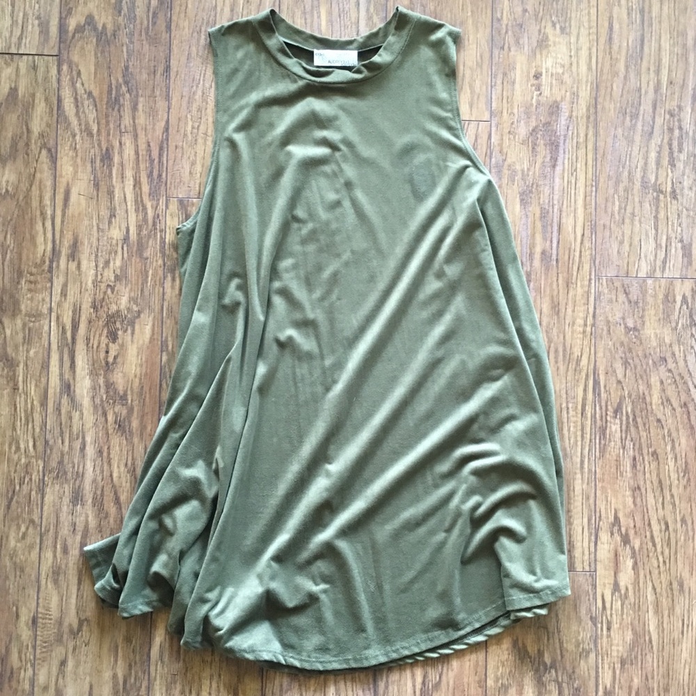 Olive Green Flowy Dress Size S